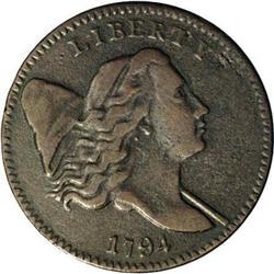 1794 1/2 C Small Edge Letters. C-2a, B-2b, High R.2 Fi 1794[1/2 C] Small Edge Letters. C-2a, B-2b, L