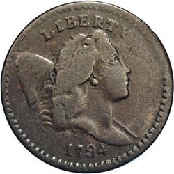 1794 1/2 C Small Edge Letters. C-8, B-8, R.5 Fine 12 U 1794[1/2 C] Small Edge Letters. C-8, B-8, R.5