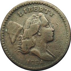 1795 1/2 C Lettered Edge VF20 Uncertified. 1795[1/2 C] Lettered Edge. C-1, B-1, Low R.3. Die State 2