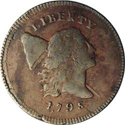 1795 1/2 C Plain Edge, Punctuated Date. C-4, B-4, R.3 1795[1/2 C] Plain Edge, Punctuated Date. C-4, 