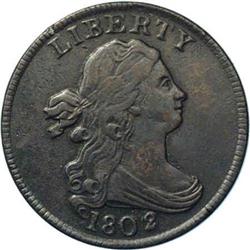 1802/0 1/2 C Reverse of 1802. C-2, B-2, R.3 VF20 Uncer 1802/0[1/2 C] Reverse of 1802. C-2, B-2, High