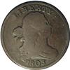 Image 1 : 1803 1/2 C C-2, B-2, R.4 Good 6 Uncertified. Die State 1803[1/2 C] C-2, B-2, High R.4. Die State 7. 