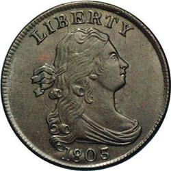 1803 1/2 C C-3, B-3, R.1 AU55 Uncertified. Die State 3 1803[1/2 C] C-3, B-3, R.1. Die State 3. MS61 