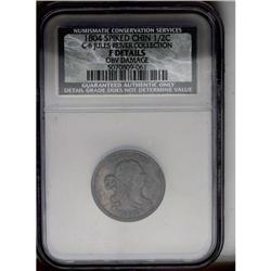 1804 1/2 C Spiked Chin. C-6, B-6, R.2 Good 6 Uncertifi 1804[1/2 C] Spiked Chin. C-6, B-6, R.2. Die S