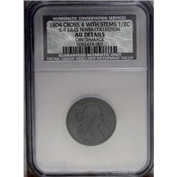 1804 1/2 C Crosslet 4, With Stems. C-9, B-8, R.2 VF35 1804[1/2 C] Crosslet 4, With Stems. C-9, B-8, 