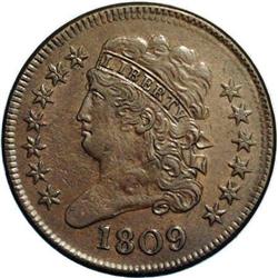 1809 1/2 C Recut 0 (Circle). C-4, B-1, R.2 XF45 Uncert 1809[1/2 C] Recut 0 (Circle). C-4, B-1, R.2. 