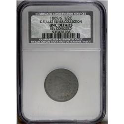 1809 1/2 C C-5, B-5, R.1 XF40 Uncertified. Die State 3 1809[1/2 C] C-5, B-5, R.1. Die State 3--Rever