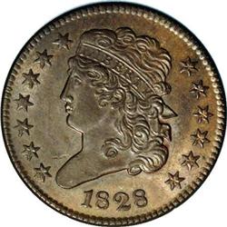 1828 1/2 C 13 Stars. C-3, B-2, R.1 MS60. Die State 2. 1828[1/2 C] 13 Stars. C-3, B-2, R.1. Die State