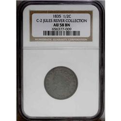 1835 1/2 C C-2, B-2, R.1 XF45 Uncertified. Die State 2 1835[1/2 C] C-2, B-2, R.1. Die State 2. AU58 
