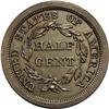 Image 2 : 1840 1/2 C Original. B-1, R.6 PR60. Small date; Large 1840[1/2 C] Original. PO-1, B-1, R.6. PR63 Bro