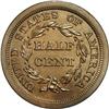 Image 2 : 1846 1/2 C Original. B-1, R.6 PR63. Small date; Large 1846[1/2 C] Original. PO-7, B-1, R.6. PR64 Bro