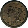 Image 1 : 1850 1/2 C C-1, B-1, R.2 AU50 Uncertified. Die State 1 1850[1/2 C] C-1, B-1, R.2. Die State 1. AU58 