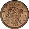 Image 1 : 1855 1/2 C C-1, B-1, R.1 MS65. Die State 1. Small date 1855[1/2 C] C-1, B-1, R.1. Die State 1. MS65 