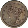 Image 1 : 1856 1/2 C C-1, B-2, R.2 MS60. Die State 2. Small date 1856[1/2 C] C-1, B-2, R.2. Die State 2. MS64 