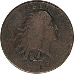 1793 1C Wreath Cent--Vine and Bars--S-5, B-6, Low R.4. 1793[1C] Wreath Cent--Vine and Bars--S-5, B-6