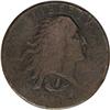 Image 1 : 1793 1C Wreath Cent--Vine and Bars--S-5, B-6, Low R.4. 1793[1C] Wreath Cent--Vine and Bars--S-5, B-6