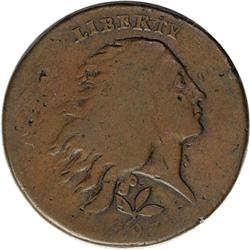 1793 1C Wreath Cent--Vine and Bars--S-6, B-7, R.3. VG 1793[1C] Wreath Cent--Vine and Bars--S-6, B-7,