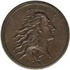 Image 1 : 1793 1C Wreath Cent--Vine and Bars--S-8, B-13, Low R.3 1793[1C] Wreath Cent--Vine and Bars--S-8, B-1