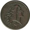 Image 1 : 1793 1C Wreath Cent--Vine and Bars--S-9, B-10, R.2. XF 1793[1C] Wreath Cent--Vine and Bars--S-9, B-1