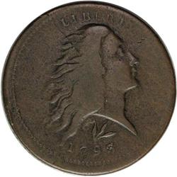 1793 1C Wreath Cent--Lettered Edge--S-11c, B-16c, R.3. 1793[1C] Wreath Cent--Lettered Edge--S-11c, B