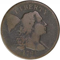 1794 1C Head of 1794. S-51, B-42, Low R.5--Environment 1794[1C] Head of 1794. S-51, B-42, Low R.5--E