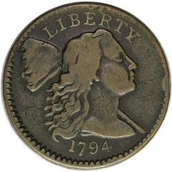 1794 1C Head of 1794. S-65, B-51, R.1--Improperly Clea 1794[1C] Head of 1794. S-65, B-51, R.1--Impro