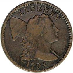 1794 1C Head of 1795. S-69, B-61, R.3--Environmental D 1794[1C] Head of 1795. S-69, B-61, R.3--Envir