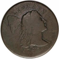 1796 1C Liberty Cap. S-87, B-8, Low R.3. Fine 15 NGC. 1796[1C] Liberty Cap. S-87, B-8, Low R.3. Fine