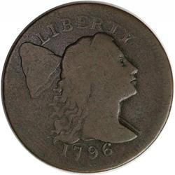 1796 1C Liberty Cap. S-89, B-10, R.3. VG10 NGC. VG8 EA 1796[1C] Liberty Cap. S-89, B-10, R.3. VG10 N