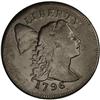 Image 1 : 1796 1C Liberty Cap. S-90, B-11, High R.5. XF40 NGC. V 1796[1C] Liberty Cap. S-90, B-11, High R.5. X
