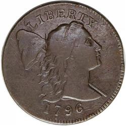 1796 1C Liberty Cap. S-91, B-1, R.3--Edge Damage--NCS. 1796[1C] Liberty Cap. S-91, B-1, R.3--Edge Da