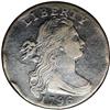 Image 1 : 1871 3CS MS63 NGC. Warmly and attractively toned in in 1796[1C] Draped Bust, Reverse of 1796 S-96, B