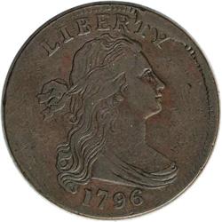 1796 1C Draped Bust, Reverse of 1796 XF45 NGC. EAC gra 1796[1C] Draped Bust, Reverse of 1796. S-97, 