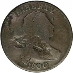 1800 1C NC-3, B-16, Low R.6--Damaged--NCS. Good Detail 1800[1C] NC-3, B-16, Low R.6--Damaged--NCS. G