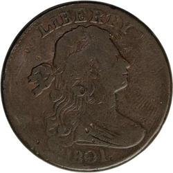 1801 1C 100/000 Fine 12--Damaged--NCS. Fine Details. S 1801[1C] 100/000. S-221, B-5, Low R.2--Damage