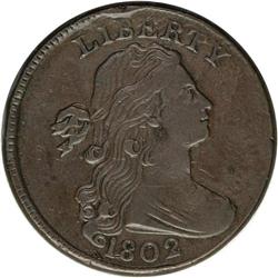 1802 1C S-234, B-14, High R.3. XF45 NGC. VF30 EAC. Thi 1802[1C] S-234, B-14, High R.3. XF45 NGC. VF3