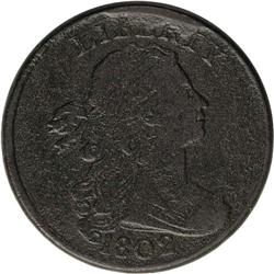 1802 1C S-234, B-14, High R.3--Corroded--NCS. VF Detai 1802[1C] S-234, B-14, High R.3--Corroded--NCS
