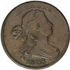 Image 1 : 1803 1C No Stems XF40--Improperly Cleaned--NCS. XF Det 1803[1C] No Stems. S-243, B-1, R.2--Improperl