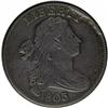 Image 1 : 1803 1C No Stems VF20--Improperly Cleaned--NCS. VF Det 1803[1C] No Stems. S-243, B-1, R.2--Improperl