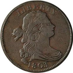1803 1C Small Date, Small Fraction VF20--Environmental 1803[1C] Small Date, Small Fraction. S-252, B