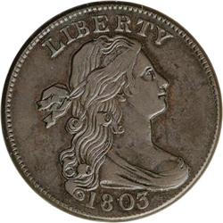 1803 1C Small Date, Small Fraction AU50 NGC. S-255. B- 1803[1C] Small Date, Small Fraction. S-255, B