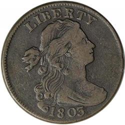 1803 1C Small Date, Small Fraction VF20--Environmental 1803[1C] Small Date, Small Fraction. S-255, B
