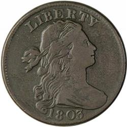 1803 1C Small Date, Small Fraction VF25 NGC. S-255. B- 1803[1C] Small Date, Small Fraction. S-255, B