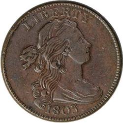 1803 1C Small Date, Small Fraction AU55 NGC. S-256. B- 1803[1C] Small Date, Small Fraction. S-256, B