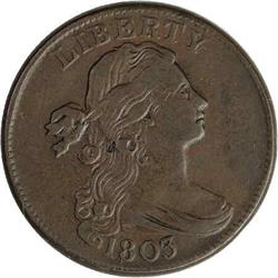 1803 1C Small Date, Small Fraction VF20--Improperly Cl 1803[1C] Small Date, Small Fraction. S-256, B