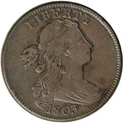 1803 1C Small Date, Large Fraction VF35 NGC. S-257. B- 1803[1C] Small Date, Large Fraction. S-257, B