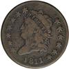 Image 1 : 1811 1C Over 0--Improperly Cleaned--NCS. VG Details. S 1811/0[1C] S-286, B-2, R.3--Improperly Cleane