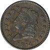 Image 1 : 1814 1C Plain 4 AU55 NGC. S-295, R.1. Die State IV. Th 1814[1C] Plain 4. S-295, B-2, R.1. AU55 NGC. 