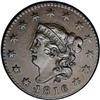 Image 1 : 1816 1C AU58 NGC. N-4, Low R.3. The earliest die state 1816[1C] N-4, Low R.3. AU58 NGC. VF30 EAC.