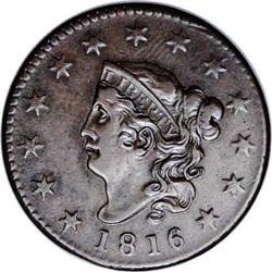 1816 1C --Reverse Corroded--NCS. AU Details. N-4, Low R 1816[1C] N-4, Low R.3--Reverse Corroded--NCS